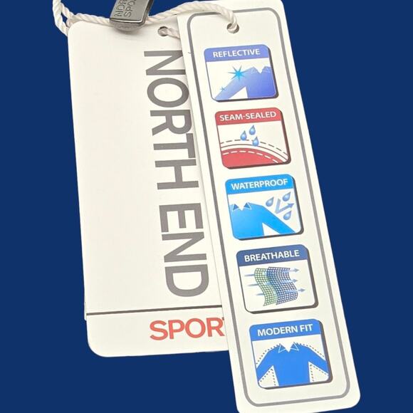 North End Sport Men's Size XL Black/Carbon Seam-Sealed Waterproof Shell Jacket - Picture 7 of 16